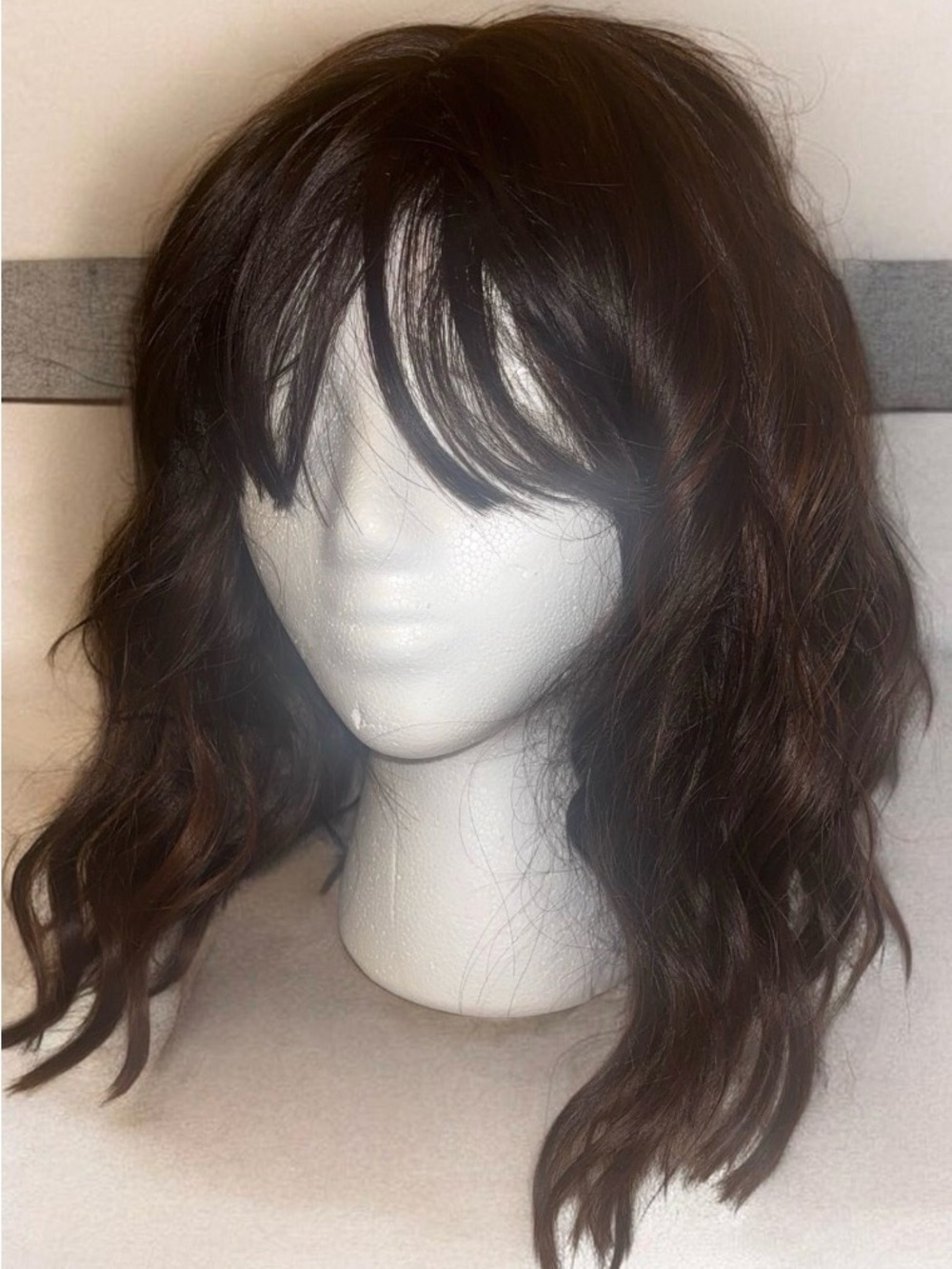 Beach Wave loose curls wig Natural look highlights hair